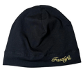 Black Satin-Lined Skull Cap